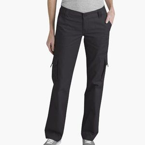 Dickies Women's Relaxed Fit Cargo Pants, BLACK, Size 16